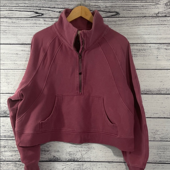 lululemon athletica Tops - LULULEMON Athletica Scuba Half Zip Funnel Neck Sweatshirt